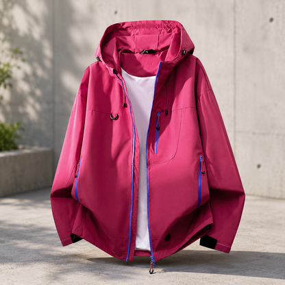 Women's Technical Outdoor Jacket – Waterproof with Adjustable Hood