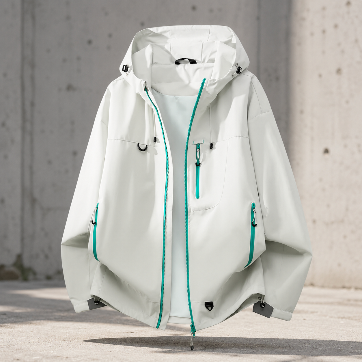 Women's Technical Outdoor Jacket – Waterproof with Adjustable Hood