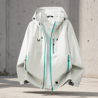 Women's Technical Outdoor Jacket – Waterproof with Adjustable Hood