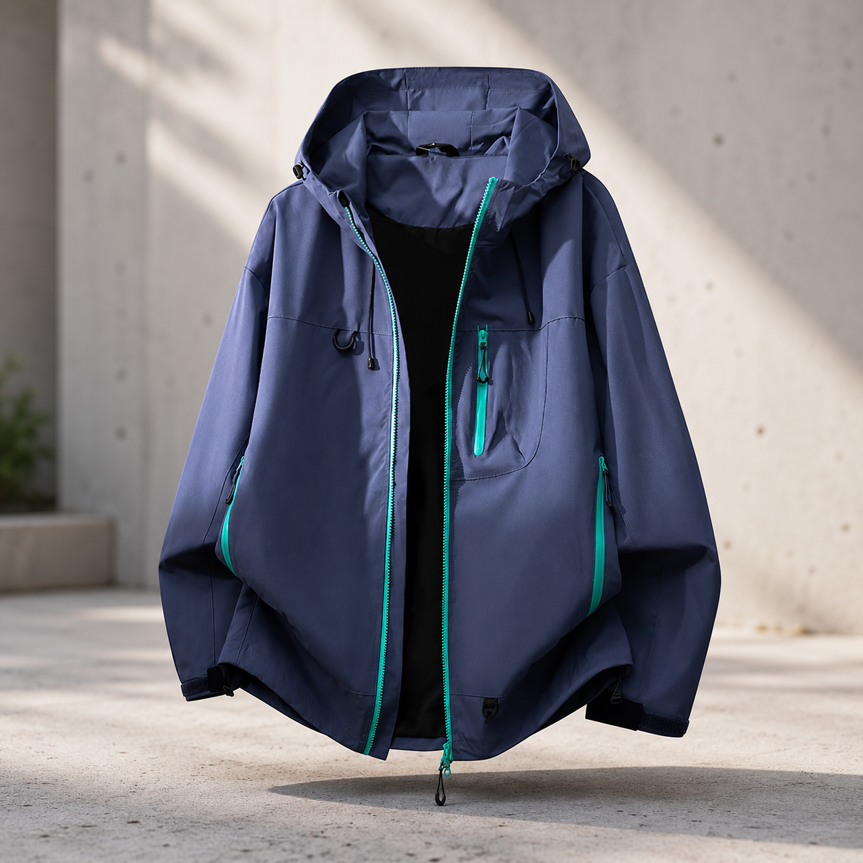Women's Technical Outdoor Jacket – Waterproof with Adjustable Hood