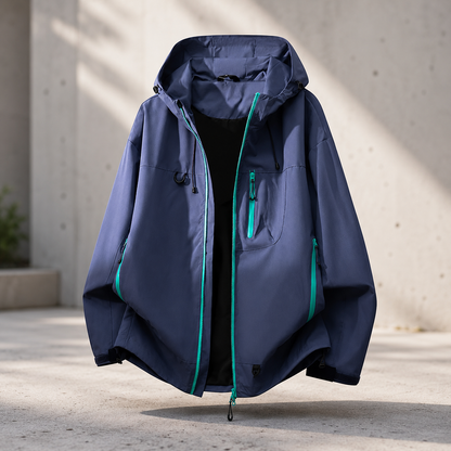 Women's Technical Outdoor Jacket – Waterproof with Adjustable Hood