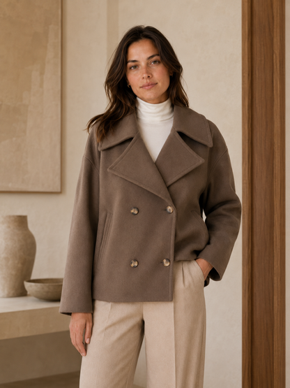 Women's Cropped Jacket – Refined Tailoring for Layering