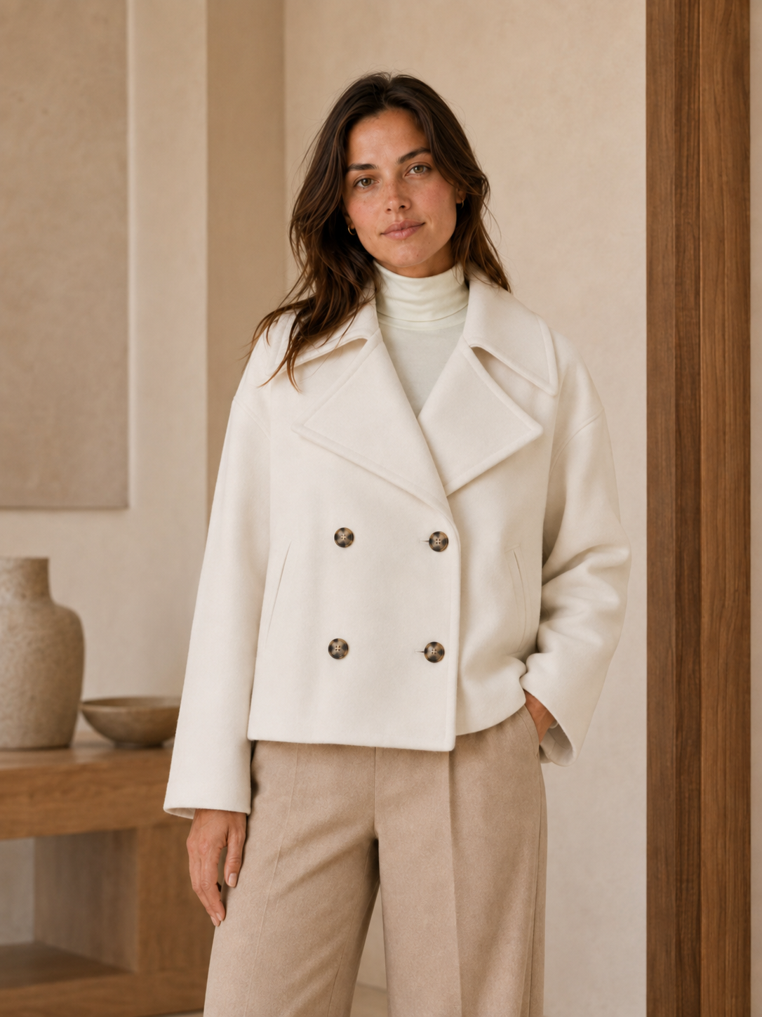 Women's Cropped Jacket – Refined Tailoring for Layering