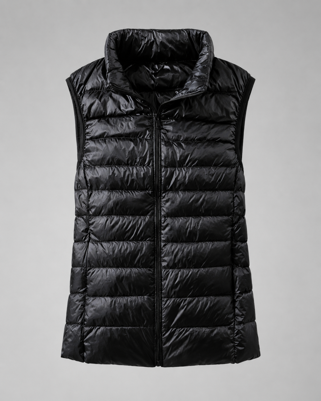 Women's Ultra Light Down Vest – Slim Fit, Zip Front, Windproof, Lightweight