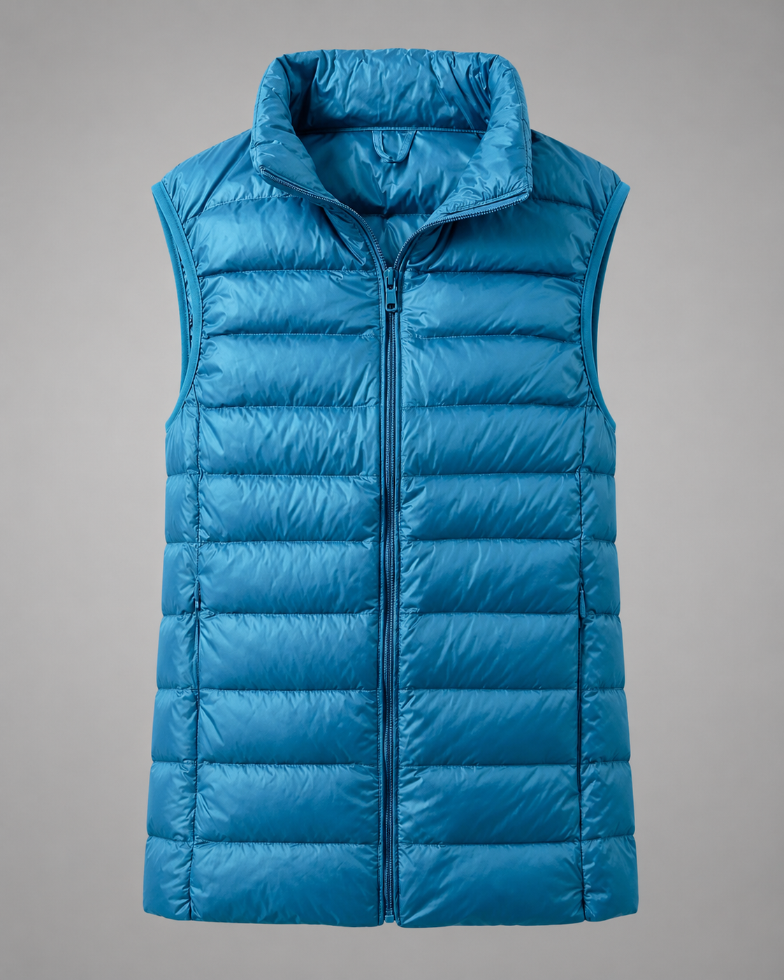 Women's Ultra Light Down Vest – Slim Fit, Zip Front, Windproof, Lightweight