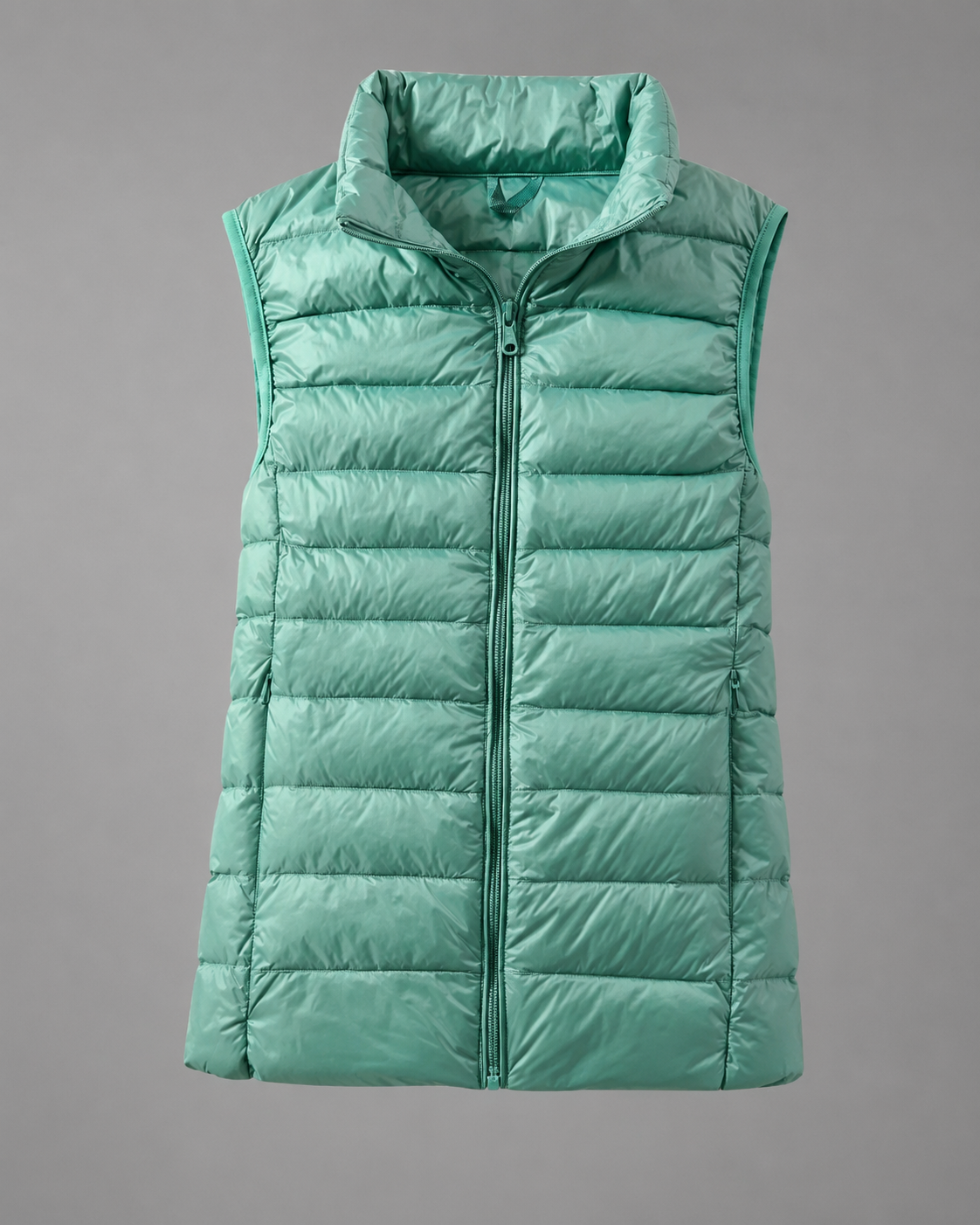 Women's Ultra Light Down Vest – Slim Fit, Zip Front, Windproof, Lightweight