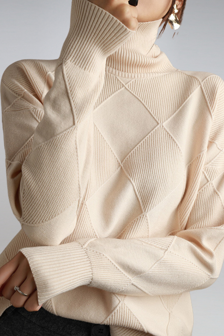 Elegant Cashmere Sweater for Women with Wrap Collar | Ultimate Comfort & Style 12