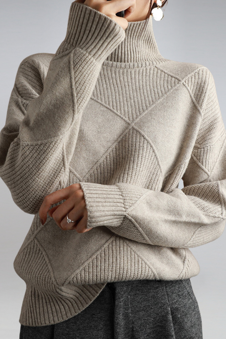Elegant Cashmere Sweater for Women with Wrap Collar | Ultimate Comfort & Style 13