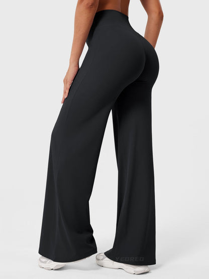 Flared Pants | High-Waisted Stretch Fit with Seamless Design | Comfortable Style for Effortless Elegance 0
