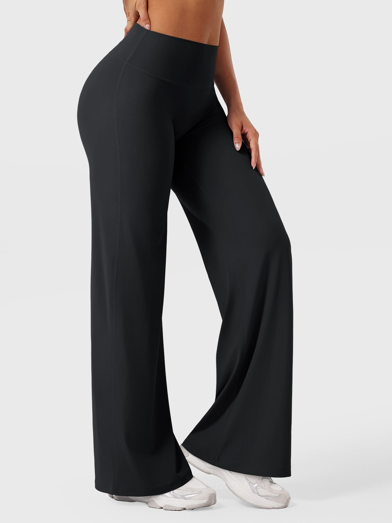 Flared Pants | High-Waisted Stretch Fit with Seamless Design | Comfortable Style for Effortless Elegance 4