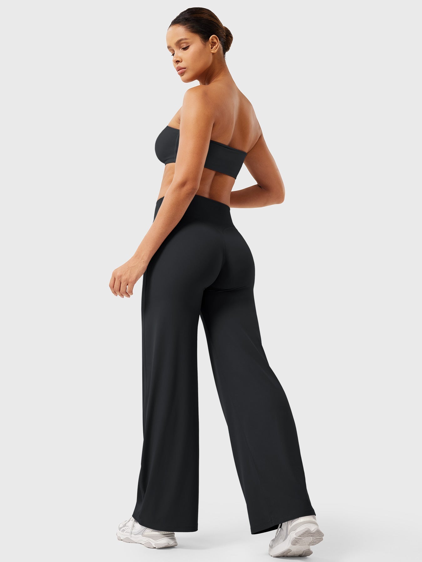 Flared Pants | High-Waisted Stretch Fit with Seamless Design | Comfortable Style for Effortless Elegance 7