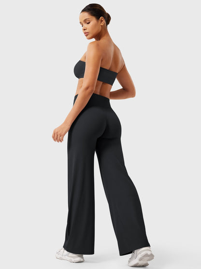 Flared Pants | High-Waisted Stretch Fit with Seamless Design | Comfortable Style for Effortless Elegance 7