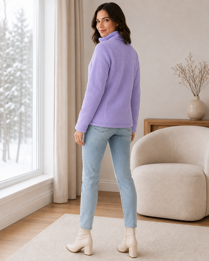 Women's Puffer Jacket with Plush Lining