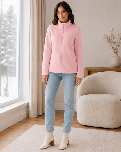 Women's Puffer Jacket with Plush Lining