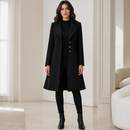 Wool Overcoat with Tailored Fit