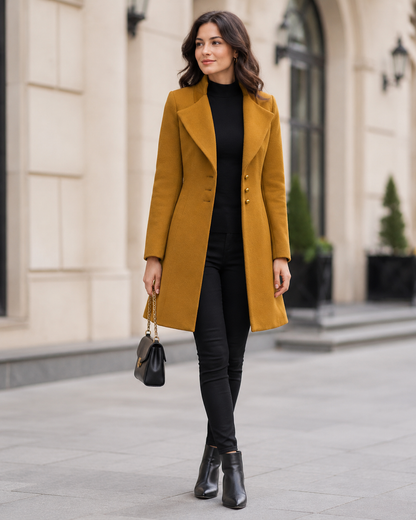 Wool Overcoat with Tailored Fit