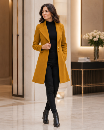 Wool Overcoat with Tailored Fit