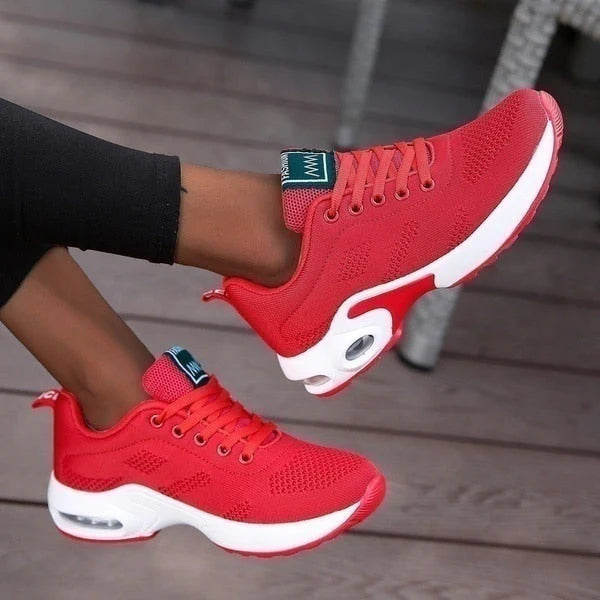 Women's Breathable Knit Air Cushion Sneakers – Orthopedic Comfort