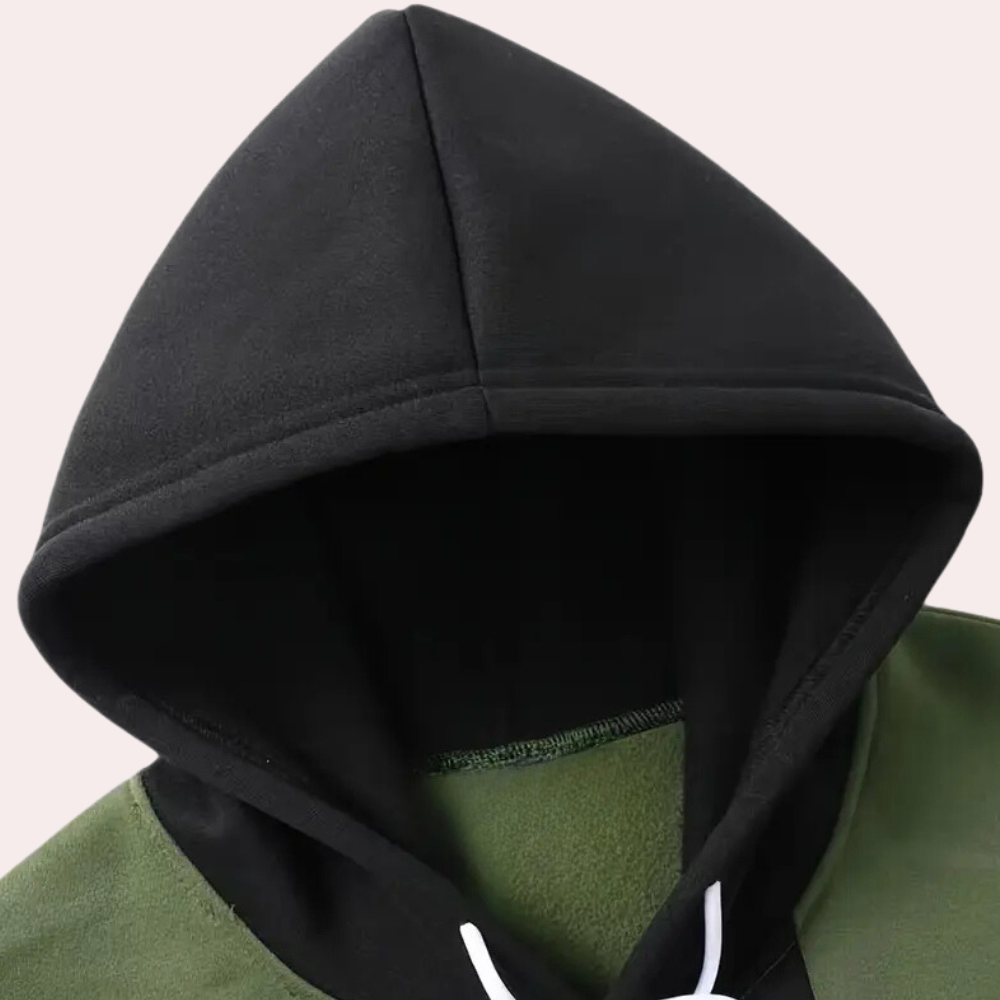 Men's Relaxed Fit Hoodie – Functional Drawstring Hood