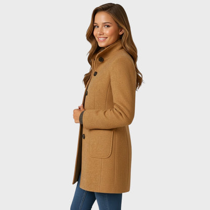 Sophisticated Women's Tailored Coat with Structured Fit | Elegant Outer Layer for Winter Style 2