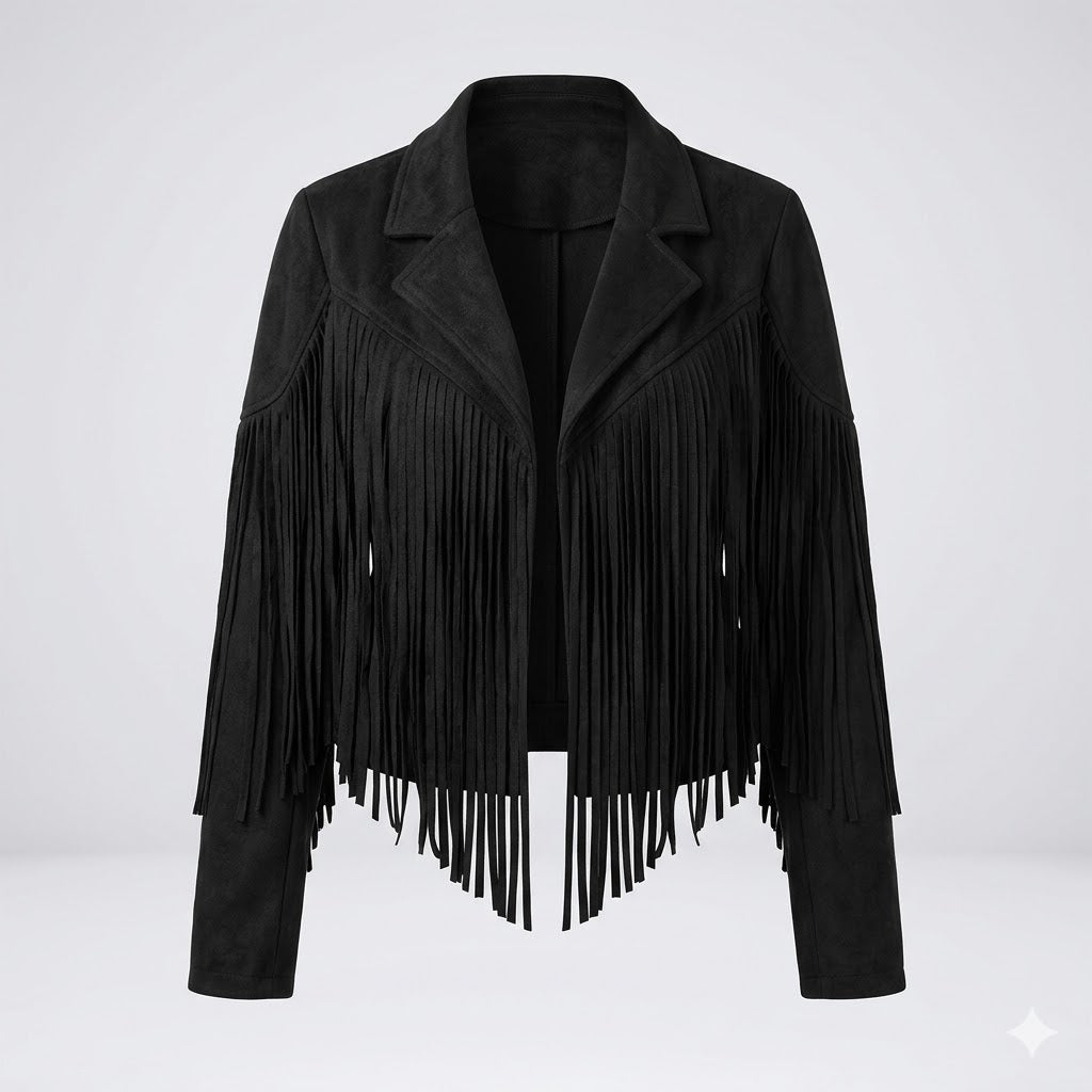 Womens Fringe Leather Jacket 3