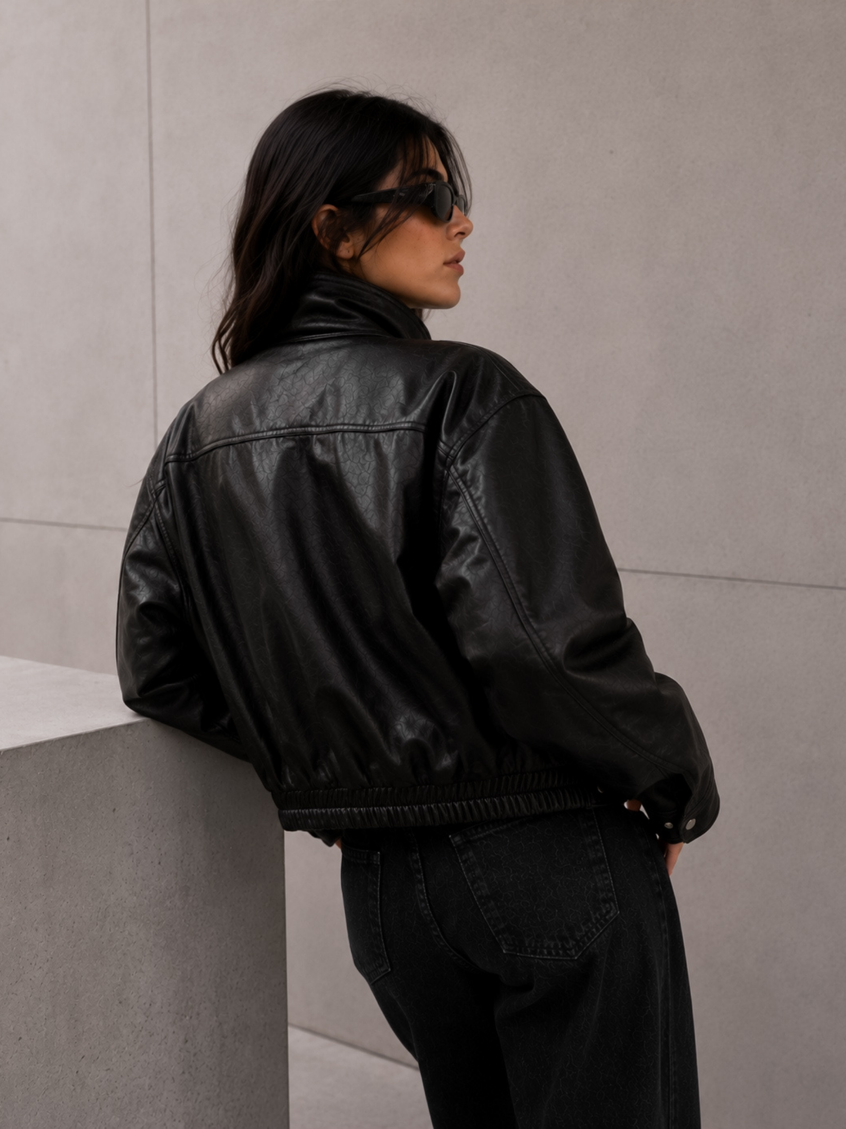 Women's Eco-Leather Quilted Jacket | Oversized Stylish Winter Coat 2