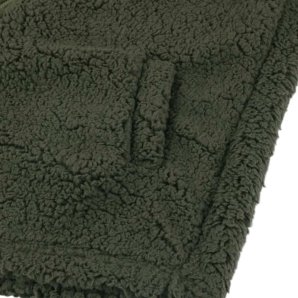 Women's Fleece Hooded Jacket – Zip-Up Closure