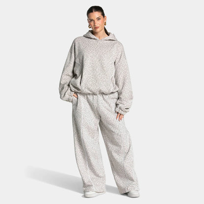 Women's Leopard Print Activewear Set | Comfortable Hooded Gym Clothes for Women 3