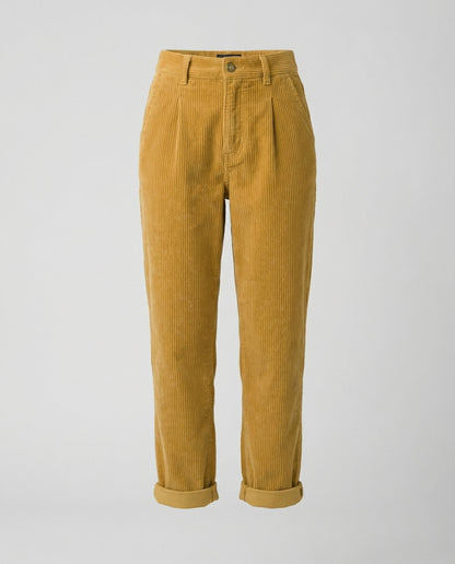Women's Premium Corduroy Trousers – High Elastic Waistband