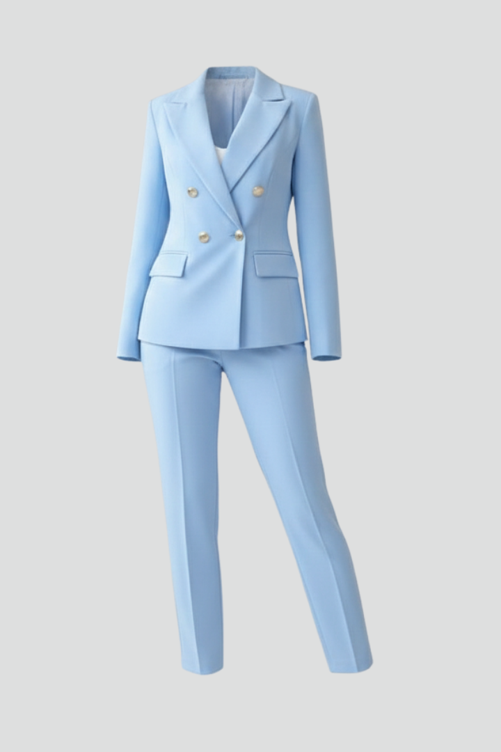 Elegant Women Suit Set | Tailored Blazer & High-Waisted Trousers | Perfect for Office & Formal Events 10
