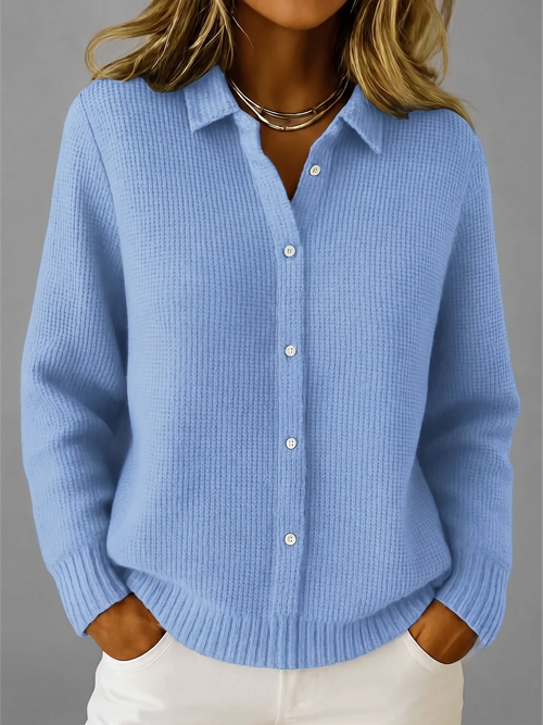 Elegant Long Cardigan Sweater with Button-Front Design | Cozy Layer for Effortless Style 2