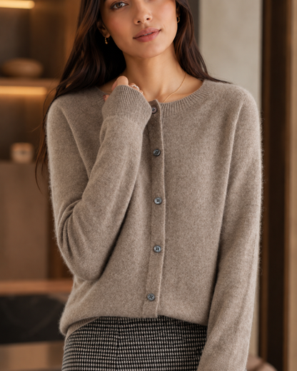 Women's Cashmere Knit Cardigan – Open Front
