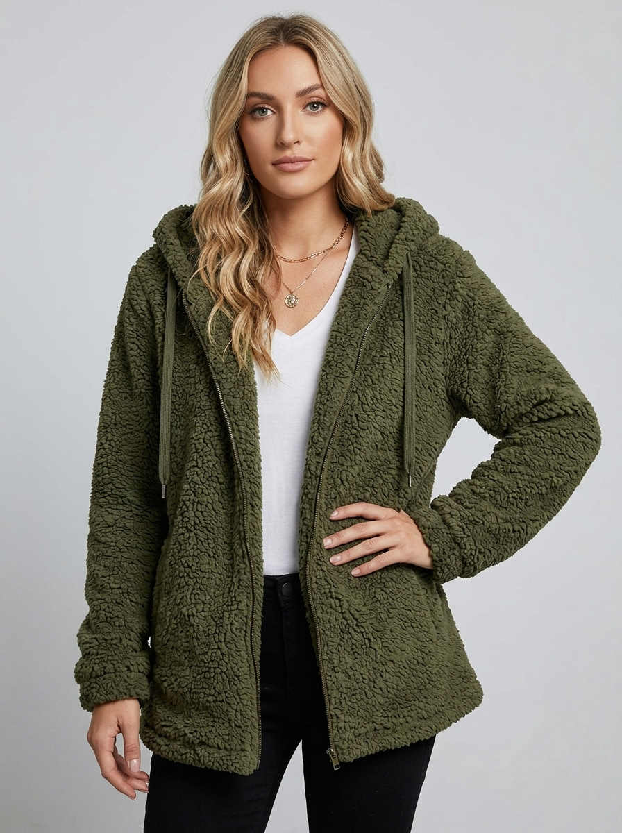 Zip-Up Jacket

Women's Hooded Fleece Jacket

Winter Wear

Warm Jacket

Relaxed Fit Jacket

Long Sleeve Jacket

Hooded Jacket

Fleece Jacket

Cozy Fleece
