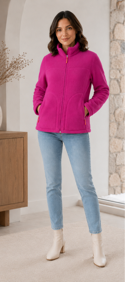 Women's Puffer Jacket with Plush Lining