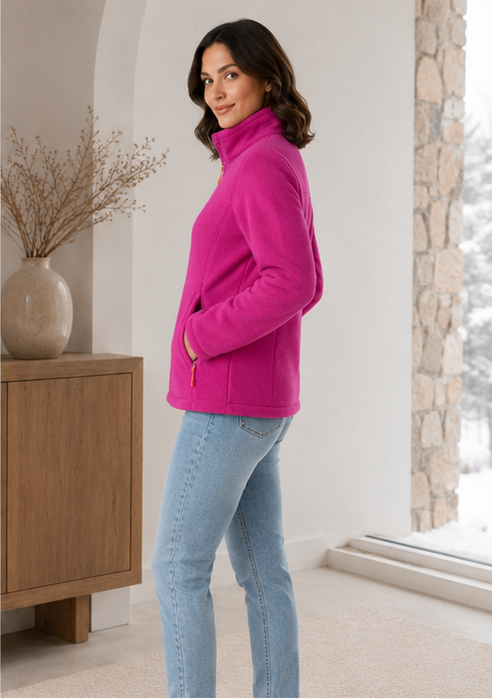 Women's Puffer Jacket with Plush Lining
