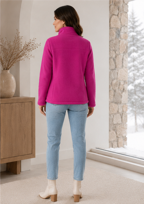 Women's Puffer Jacket with Plush Lining