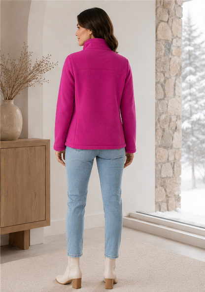 Women's Puffer Jacket with Plush Lining