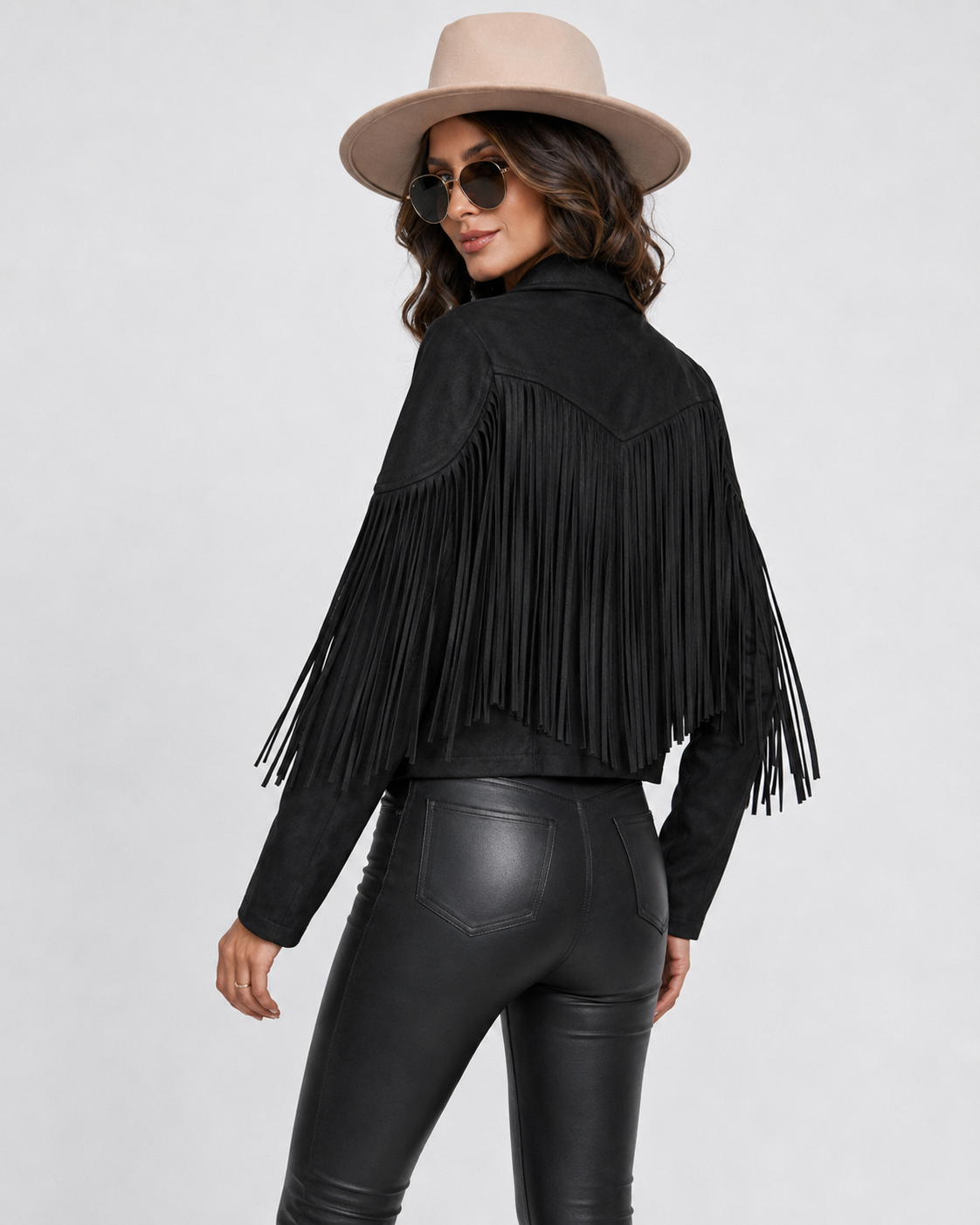 Womens Fringe Leather Jacket 11