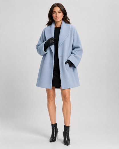 Womens Long Blend Winter Coat 8