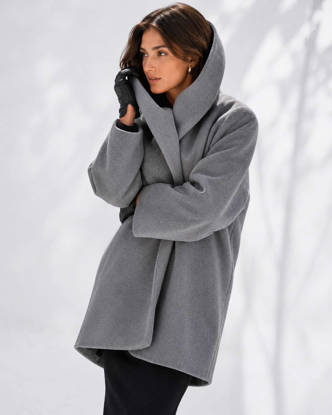 Womens Long Blend Winter Coat 2