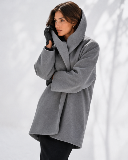 Womens Long Blend Winter Coat 2